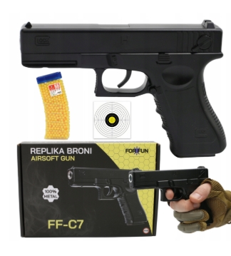 Replika pištole Glock 43 na BB 6 mm guličky+granát 
